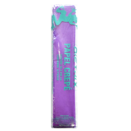 Imagen de Papel Crepe Dietrix 50x200cms Morado Paquete con 10 Hojas