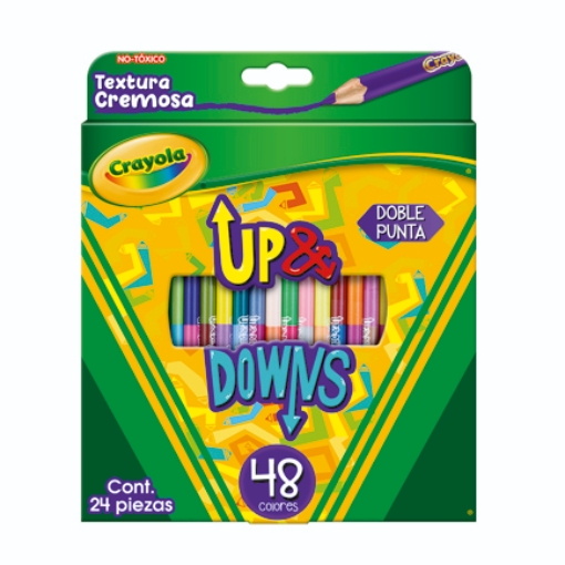 Imagen de Lapices de colores Crayola Up y Downs con 24 piezas