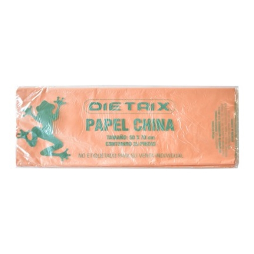Imagen de Papel de China Dietrix 50x70cms Durazno Paquete con 25 Hojas