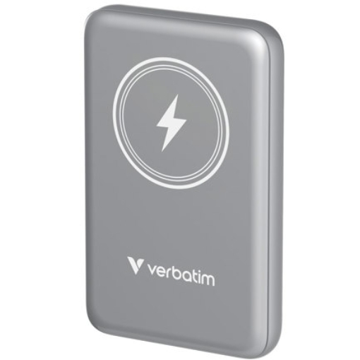 Imagen de Cargador Verbatim Charge and Go Magnetico Inalámbrico Power Bank 10000 mAh Gris