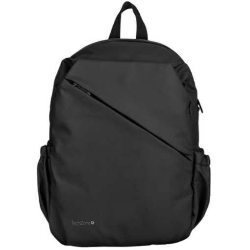 Imagen de Mochila TechZone Style Negra para Laptops de 16 Múltiples Compartimientos Diseño Ideal para Uso Diario
