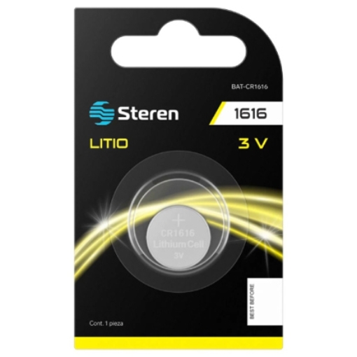 Imagen de Pila de Litio Steren Tipo Botón CR1632 3Vcc 55mAh Uso en Relojes