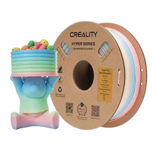 Imagen de Filamento Creality Pla Hyper Arcoiris Spring Lake 1.75mm 1kg