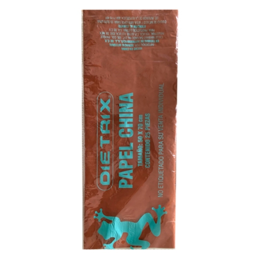 Imagen de Papel de China Dietrix 50x70cms Cafe Paquete con 25 Hojas