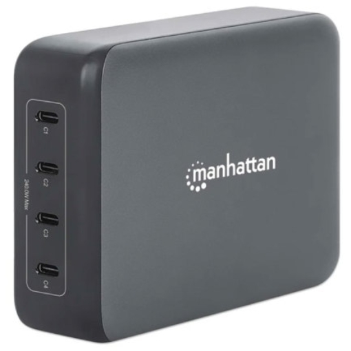 Imagen de Estación de carga USB-C Manhattan 4 puertos USB-C PD 240W