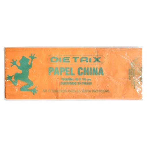 Imagen de Papel de China Dietrix 50x70cms Naranja Paquete con 25 Hojas