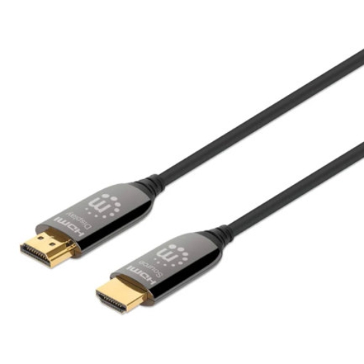 Imagen de Cable Manhattan HDMI 2.1 Fibra Optica 10M 8ka60Hz Certificado