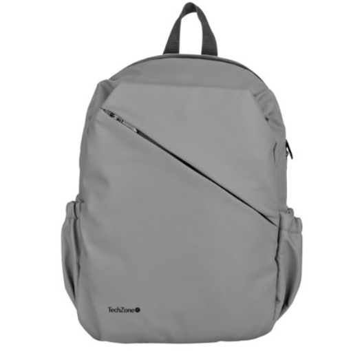 Imagen de Mochila TechZone Style Grey para Laptops de 16 Múltiples Compartimientos Diseño Ideal para Uso Diario