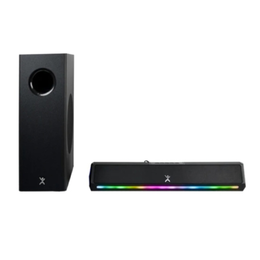 Imagen de Barra de Audio Perfect Choice Emphoria iluminción RGB 2.1 con Subwoofer 70W Color Negro