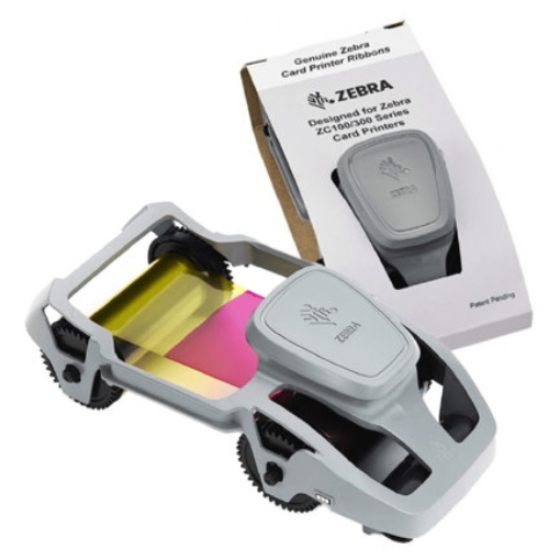 Imagen de Cinta Zebra a color YMCKOK rinde 200 imagenes para ZC300 LA