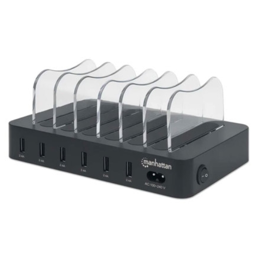 Imagen de Estación de carga Manhattan USB-A 6 dispositivos 50W
