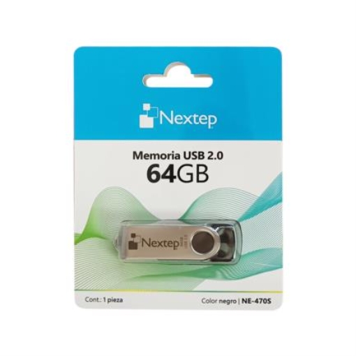 Imagen de Memoria USB Nextep 2.0 Twist 64GB Negro