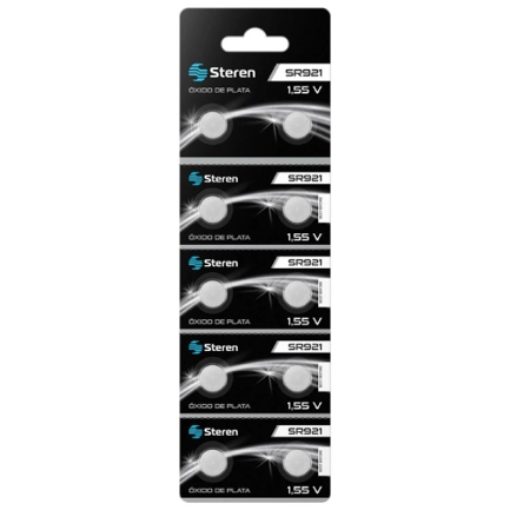 Imagen de Pila de Óxido de Plata Steren SR921 1.55Vcc 22mAh Uso Múltiple