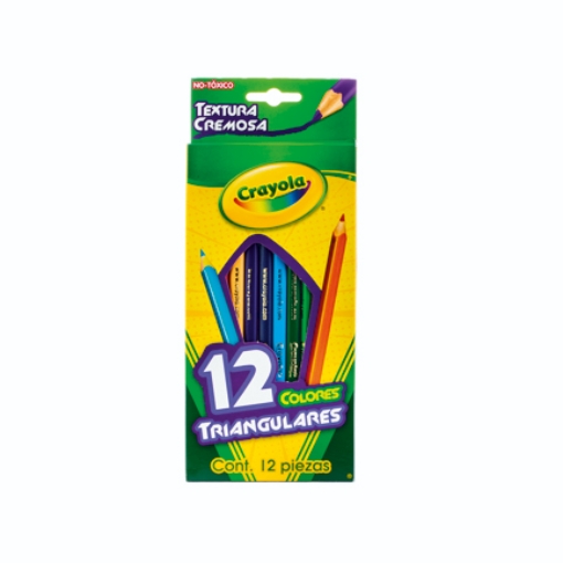 Imagen de Lapices de Colores Crayola Triangulares con 12 piezas