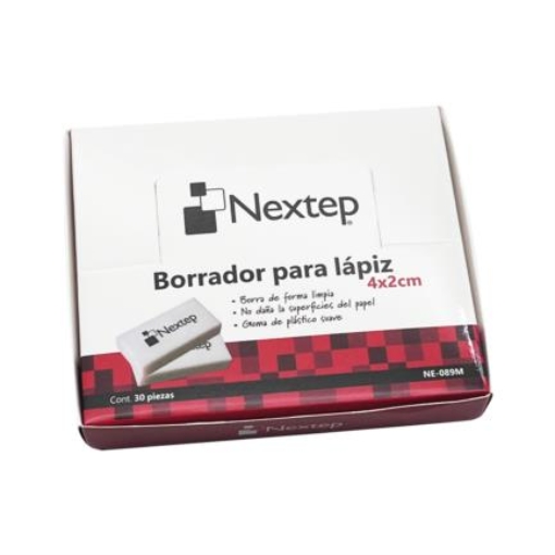 Imagen de Borrador Nextep para Lapiz Blanco 4x2cm C/30