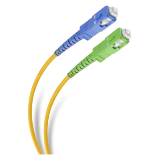 Imagen de Cable de Fibra Óptica Steren SC APC/UPC de 2m para Conexión de Modem