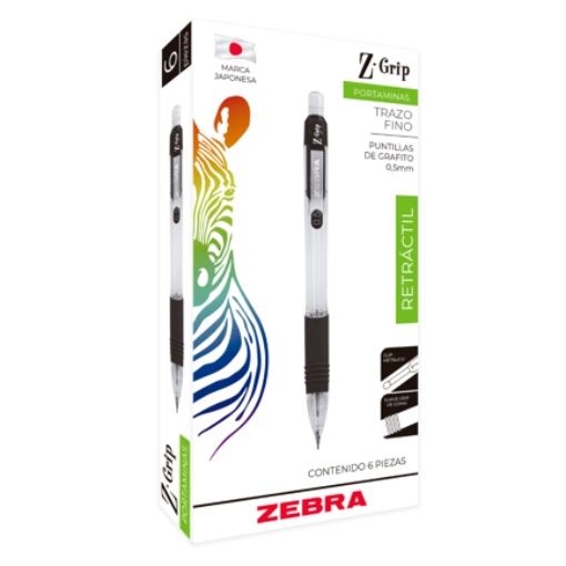 Imagen de Lapicero Zebra Grip Azul 0.5mm Caja C/6 Pzas