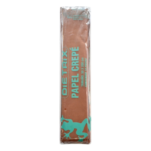 Imagen de Papel Crepe Dietrix 50x200cms Cafe Paquete con 10 Hojas