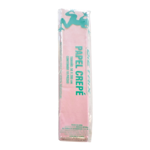 Imagen de Papel Crepe Dietrix 50x200cms Rosa Pastel Paquete con 10 Hojas