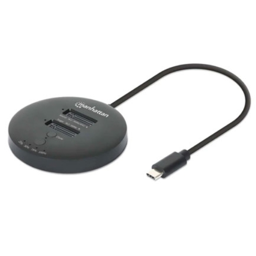 Imagen de Gabinete QuickDock Manhattan USB-C 2ptos SSD M.2 NVMe