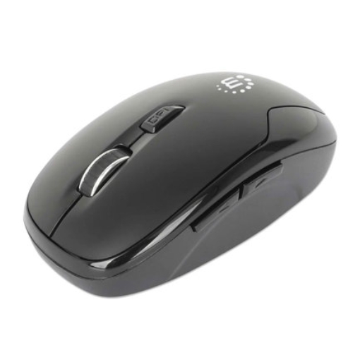 Imagen de Mouse Optico Manhattan Inalambrico 6 botones Diestro 2.4G Negro