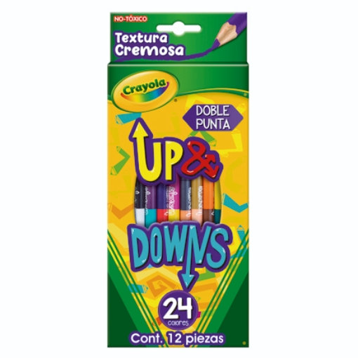 Imagen de Lapices de colores Crayola Up y Downs con 12 piezas