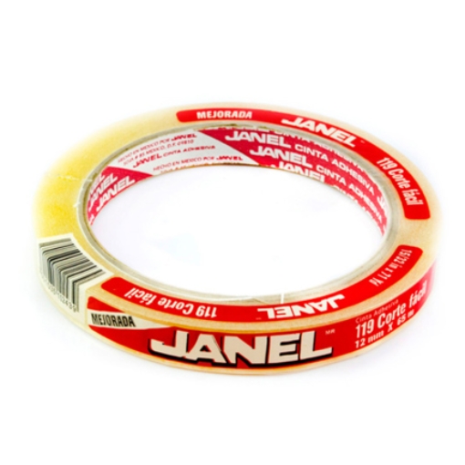 Imagen de Cinta Janel Adhesiva 119 12mm x 65m Transparente