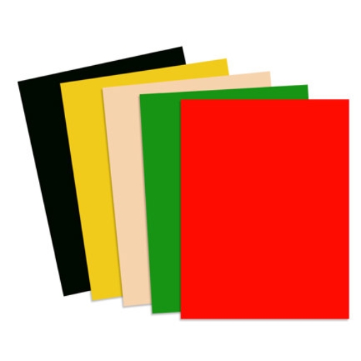 Imagen de Papel Cortado Eurocolors Carta Colores Arcoiris Festive Paquete C/100