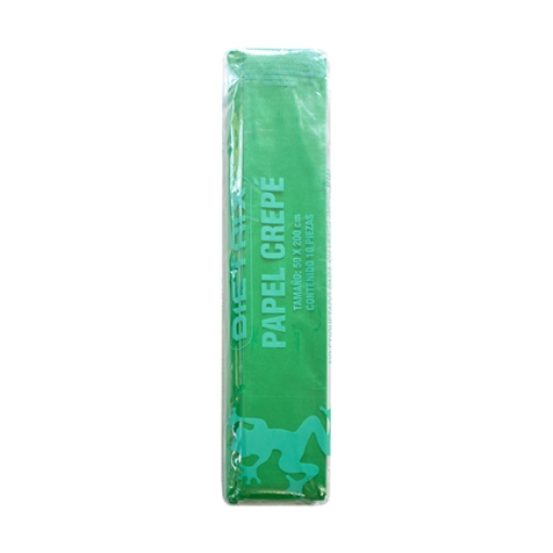 Imagen de Papel Crepe Dietrix 50x200cms Verde Bandera Paquete con 10 Hojas