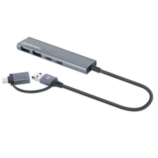 Imagen de HUB Manhattan USB-A/C V3.2 2 Ptos A 2 Ptos C 5 Gbps