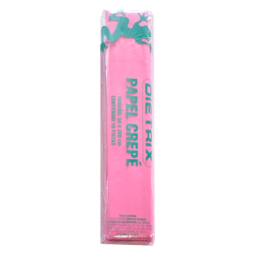Imagen de Papel Crepe Dietrix 50x200cms Rosa Paquete con 10 Hojas