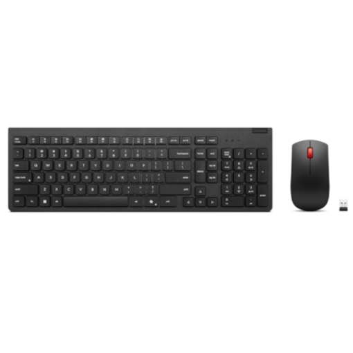 Imagen de Lenovo Kit de Teclado y Mouse inalámbricos esenciales Gen2 Black-LA Spanish 171 (sin baterias)