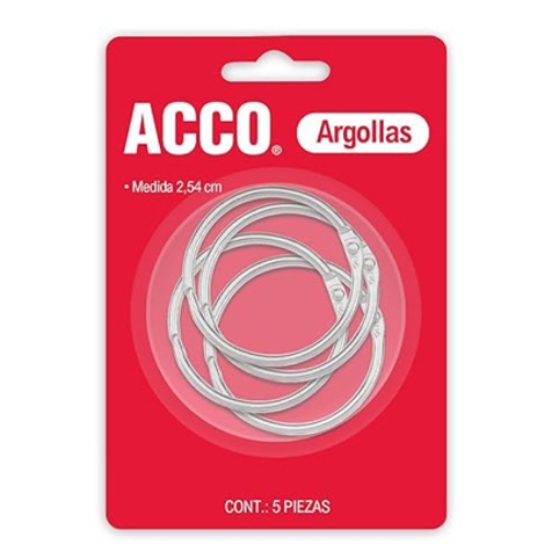 Imagen de Argollas Acco 1 Blister 5pzs