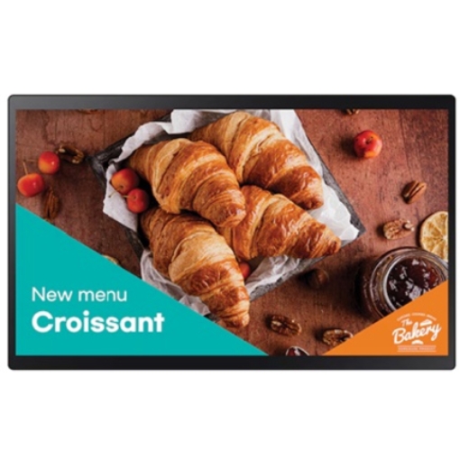 Imagen de Pantalla Samsung 24" QB24C-T Small Digital Signage Touch ADS Resolución 1920x1080